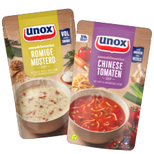 Unox soep in zak